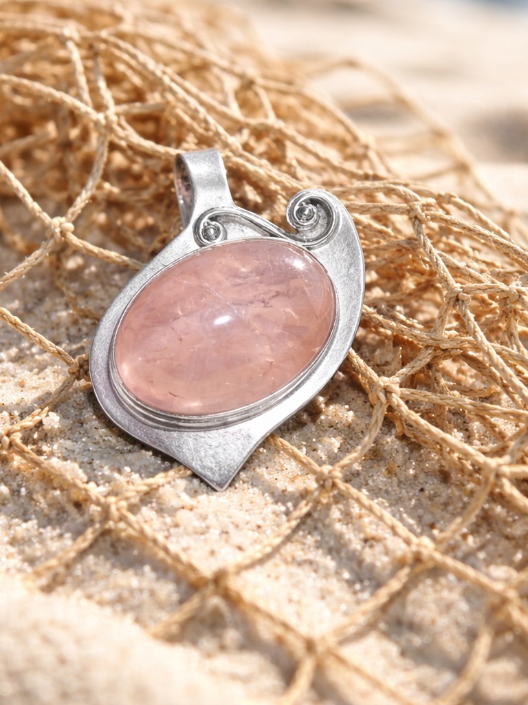 Rose Quartz Pendant Necklace